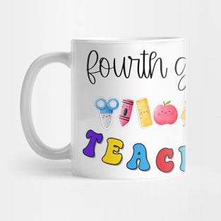 Fourth Grade Teacher Shirt Mug